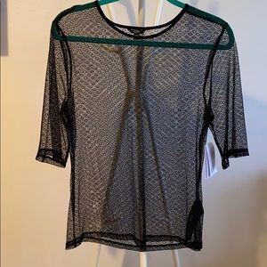 NWT GUESS sheer mesh top